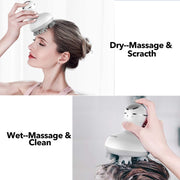 Legiral Electric Scalp Massager with 4 Replacement Massage Heads Portable Head Scratcher