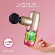 Legiral M3 Mini Pink Massage Gun Deep Tissue Massage Gun,USB Recharge,4 Massage Heads