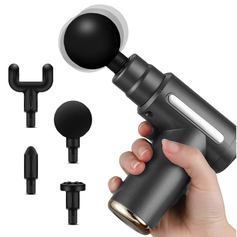 Legiral M1 Mini Massage Gun Deep Tissue Massage Gun,USB Recharge,4 Massage  Heads